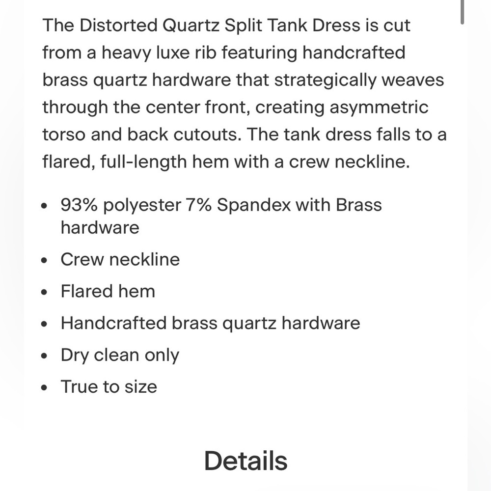 Christopher Esber distorted quartz split tank dre… - image 5